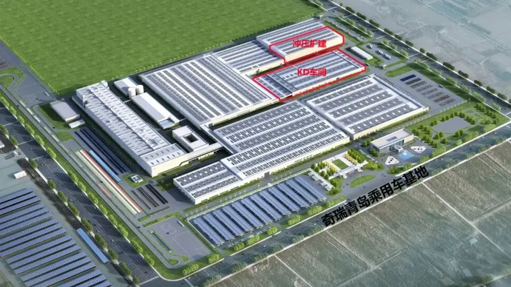 Chery KD dalių gamybos cecho statybos projektas ant sijos, EIHE įgyvendintas Chery Automobile Qingdao bazės statybos projektas laimėjo pasiūlymą „tris iš eilės titulus“.
