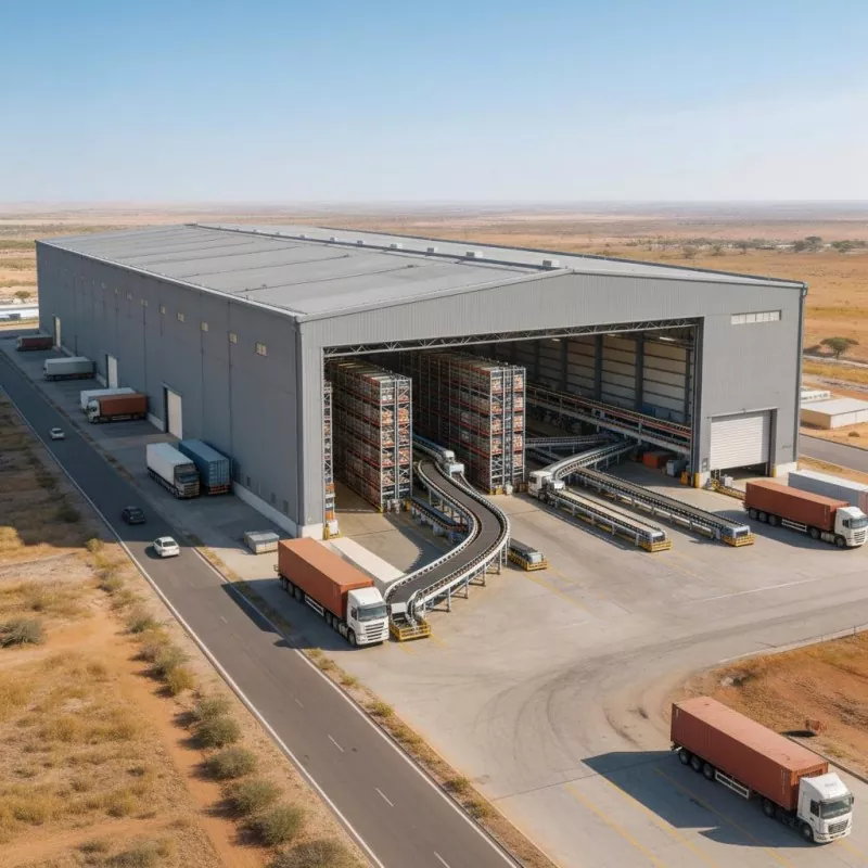 Kokie yra pagrindiniai surenkamų modulinių plieninių karkasų logistikos sandėlių, skirtų elektroninės prekybos paskirstymo centrams, statybos pranašumai?