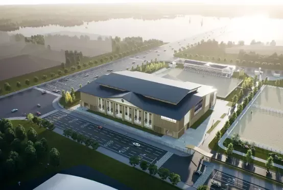 Plieninės konstrukcijos jojimo arena